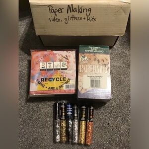 Reusable Paper making kit with glitter and videos